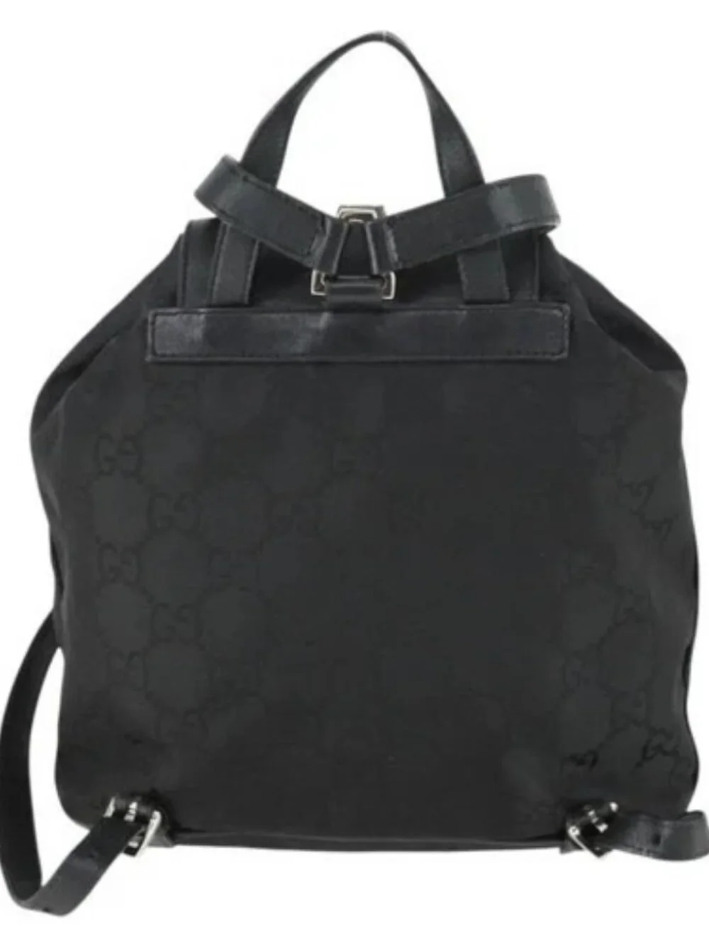 GUCCI GG Canvas Backpack Black Silver 003 0245 Auth ep12708 - Picture 2 of 16